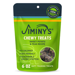 Jiminy's grillos, premio de entrenamiento para perro, bocadillo sabroso para reforzar conductas.