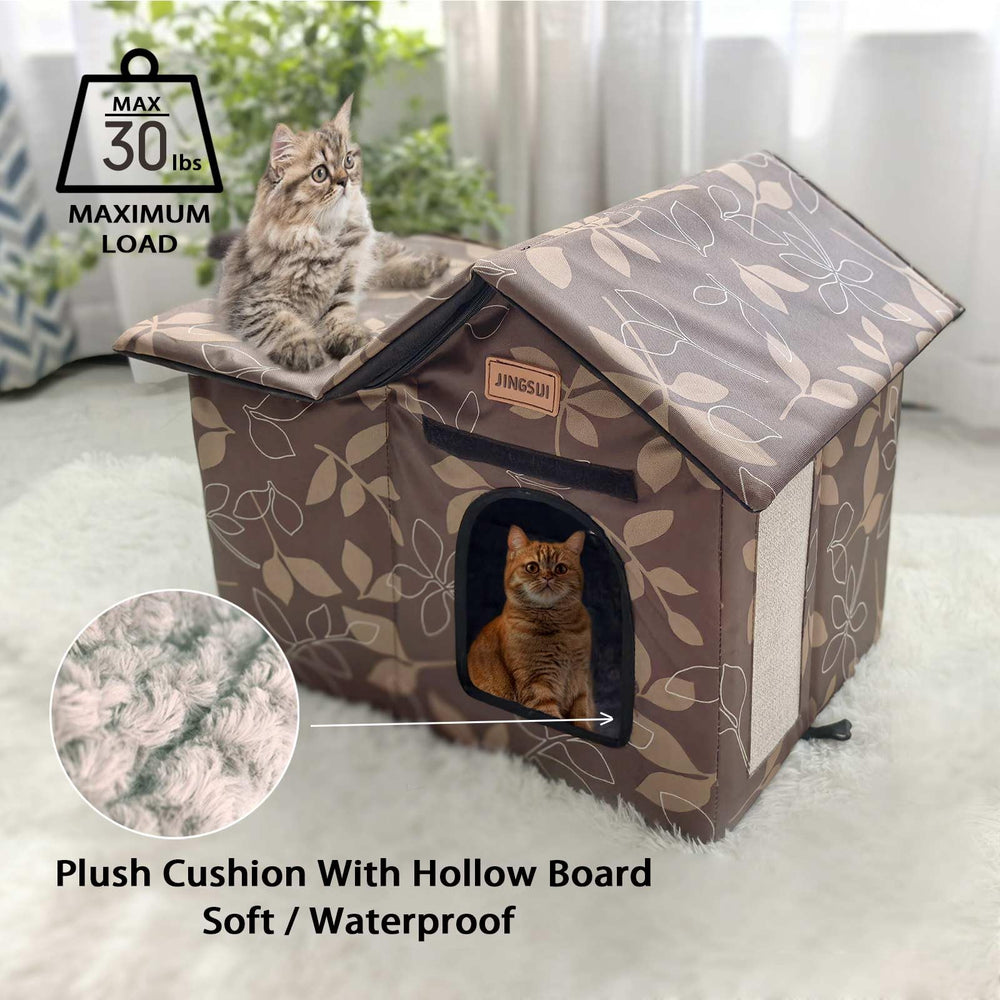 Refugio JINGSIJI disponible en varias tallas para diferentes gatos.