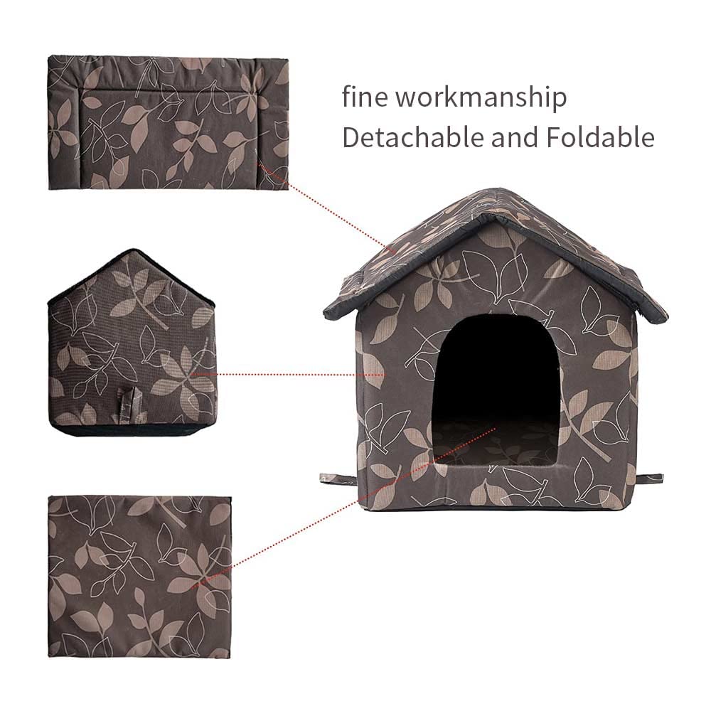JINGSIJI cama para gato desmontable y lavable facilita la limpieza.