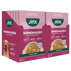 Jinx envase ternera-pollo, caldo de hueso, práctico para alimentar todas las etapas.
