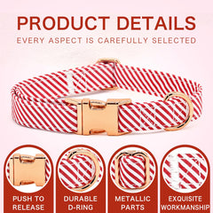 JIUJIA collar ajustable para perros, cómodo y duradero.