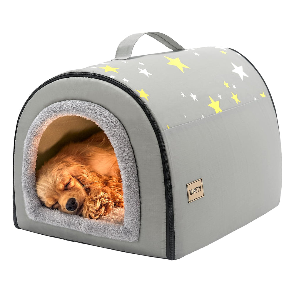 Jiupety casa para perro interior tamaño L, refugio seguro para dormir.
