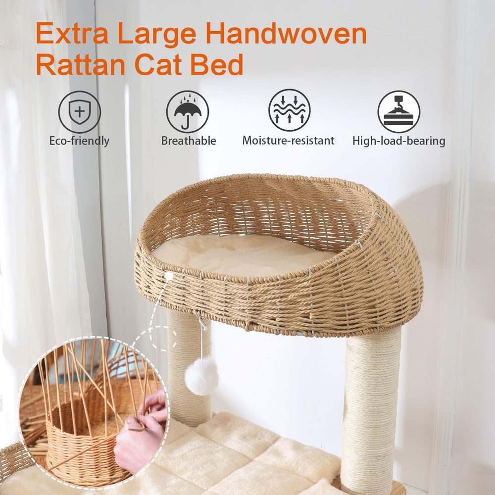 JLDUQKUM vista general en sala, estilo moderno para gatos