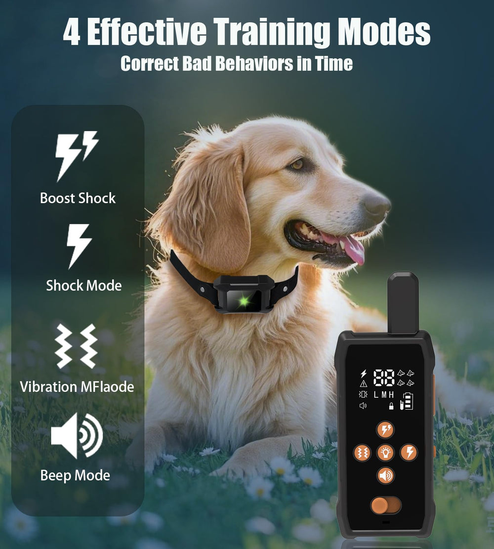 JLZNLC remote control with dual-channel capability for two dogs