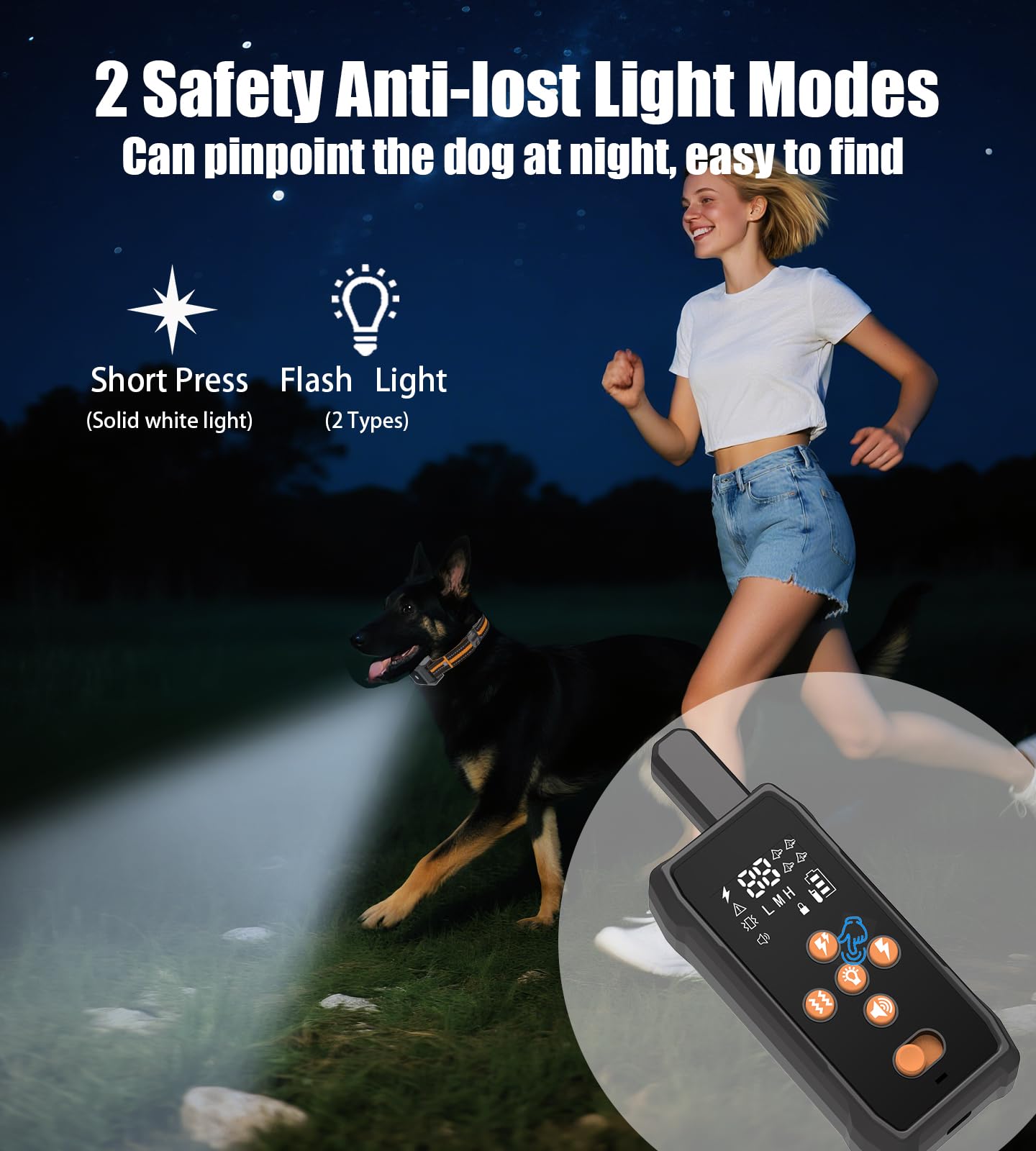 JLZNLC collar designed for swimming and rain with IPX7 waterproofing