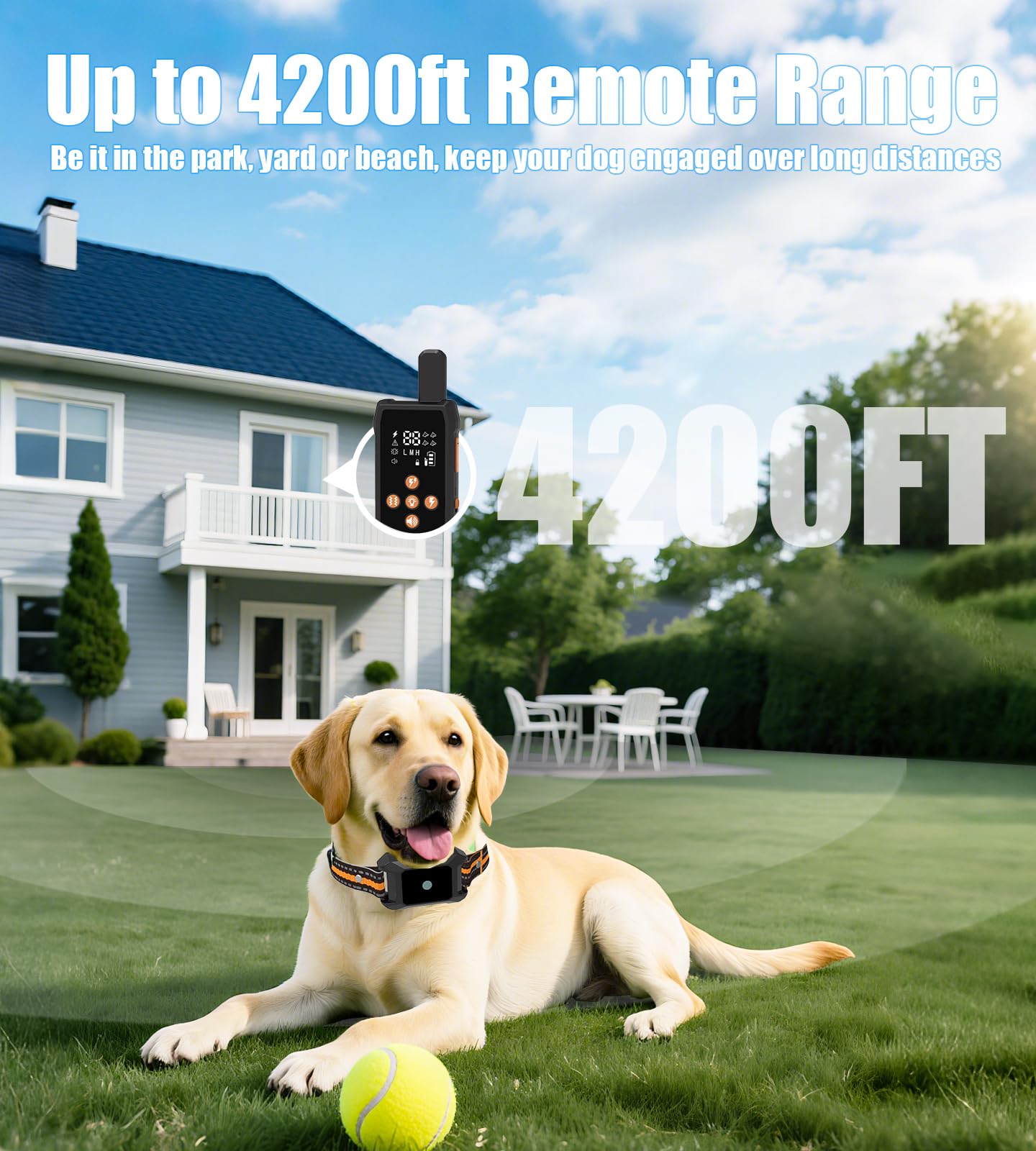 Remote display highlighting beep, vibe, static modes
