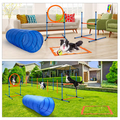 JMMPOO barra de salto ajustable para desafíos progresivos de perros.