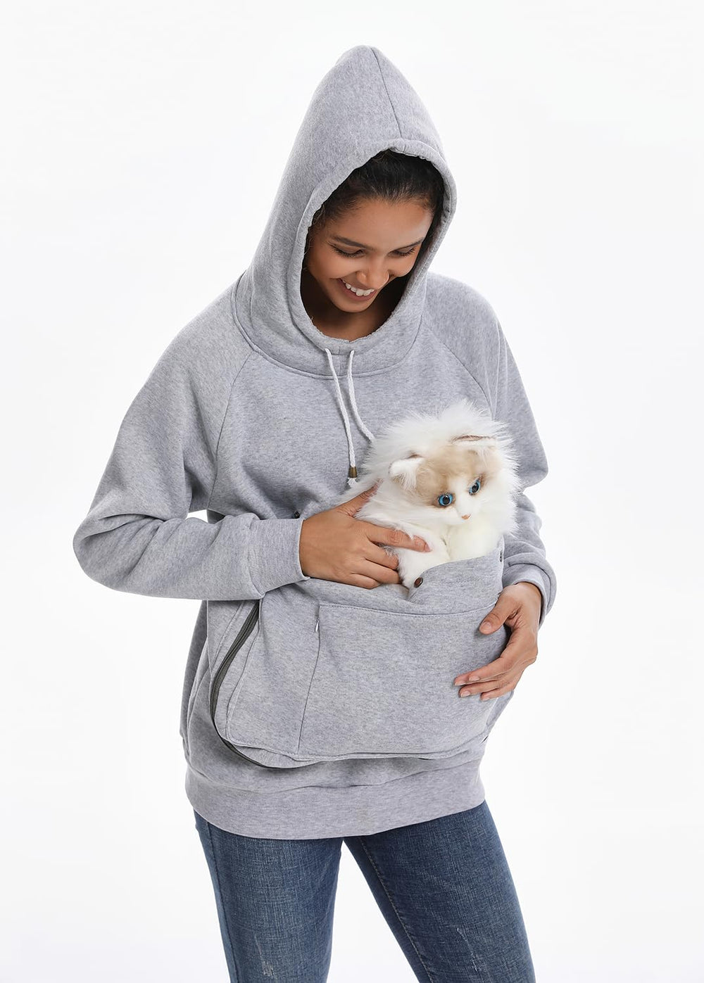 Forro de felpa suave de la sudadera JMOREDEEP para mayor comodidad.