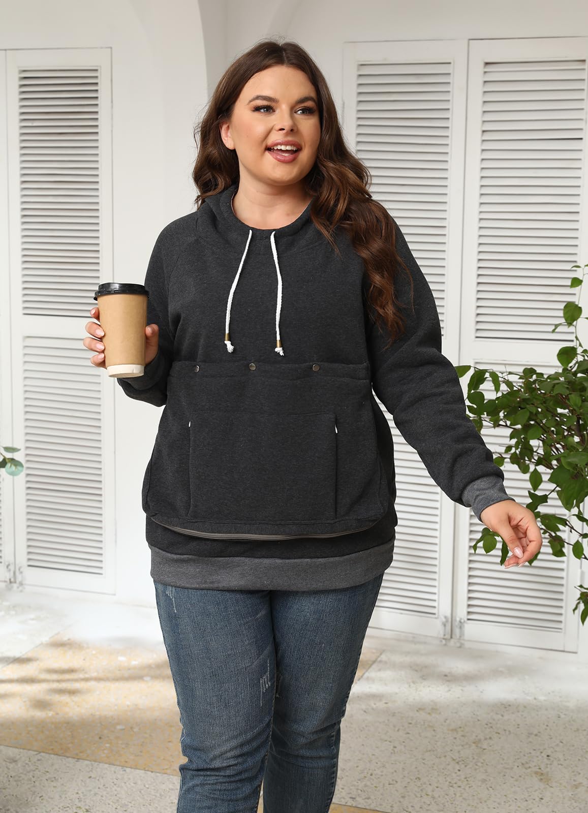 JMOREDEEP sudadera lavable a máquina para cuidado fácil.