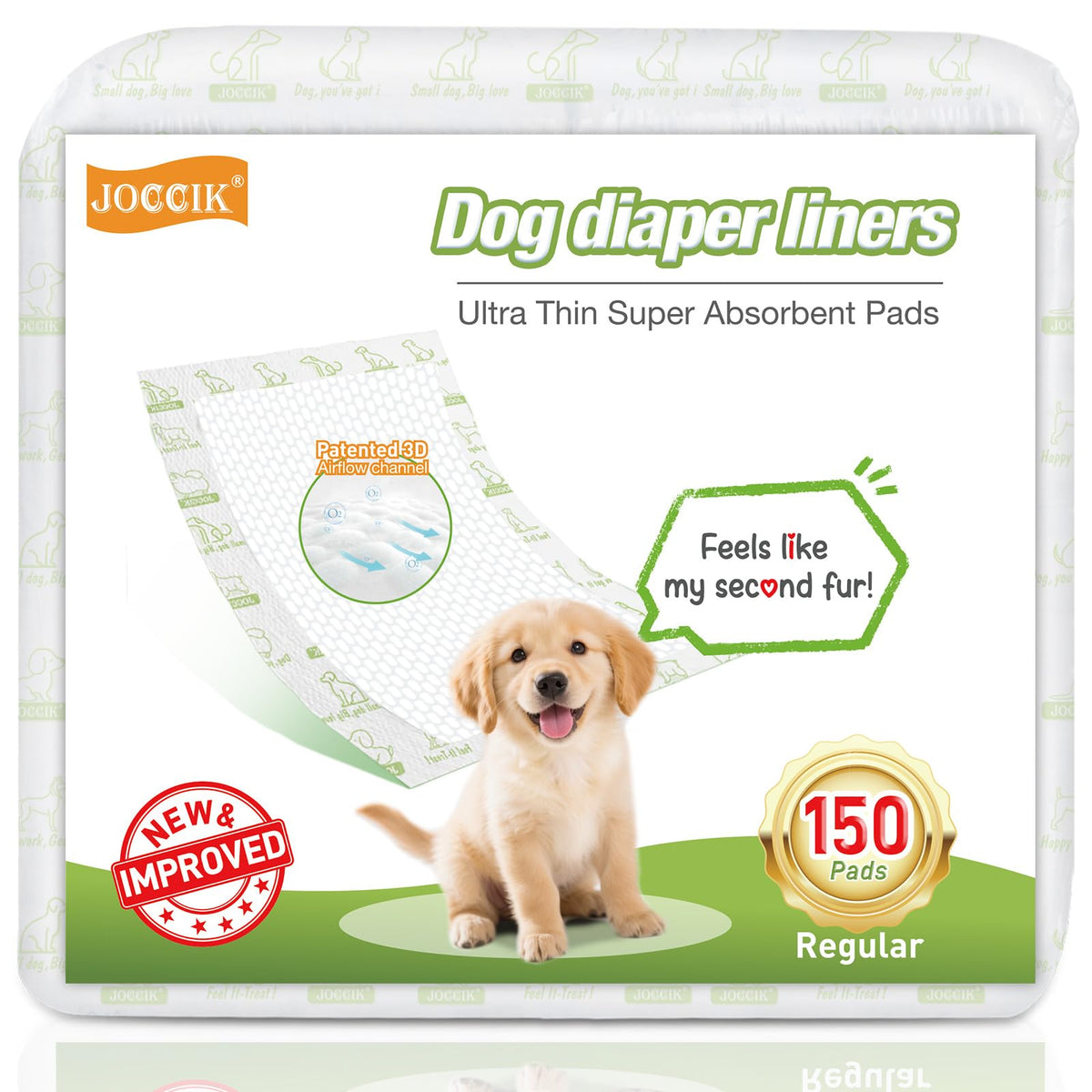 JOCCIK protector pañal perro ultra-delgado para comodidad diaria