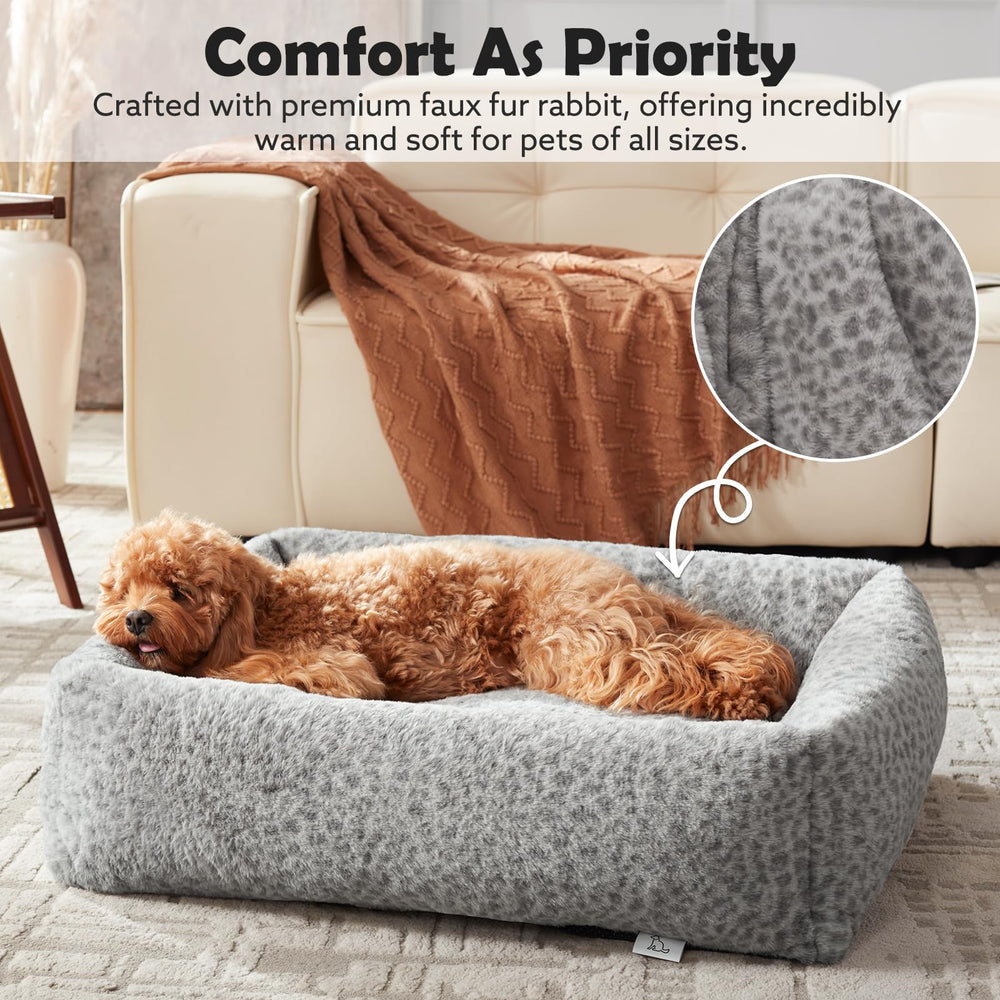 JOEJOY cama perrito relleno de espuma, soporte suave para articulaciones.