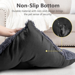 JOEJOY cama perro grande jaula 47x29 pulgadas tamaño perfecto