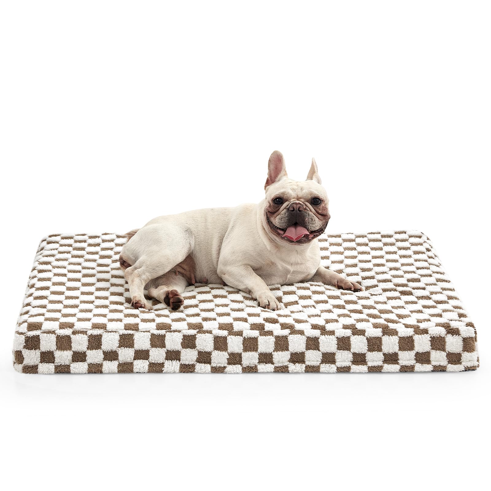 Cama ortopédica JOEJOY para perros medianos con espuma tipo panal y soporte.