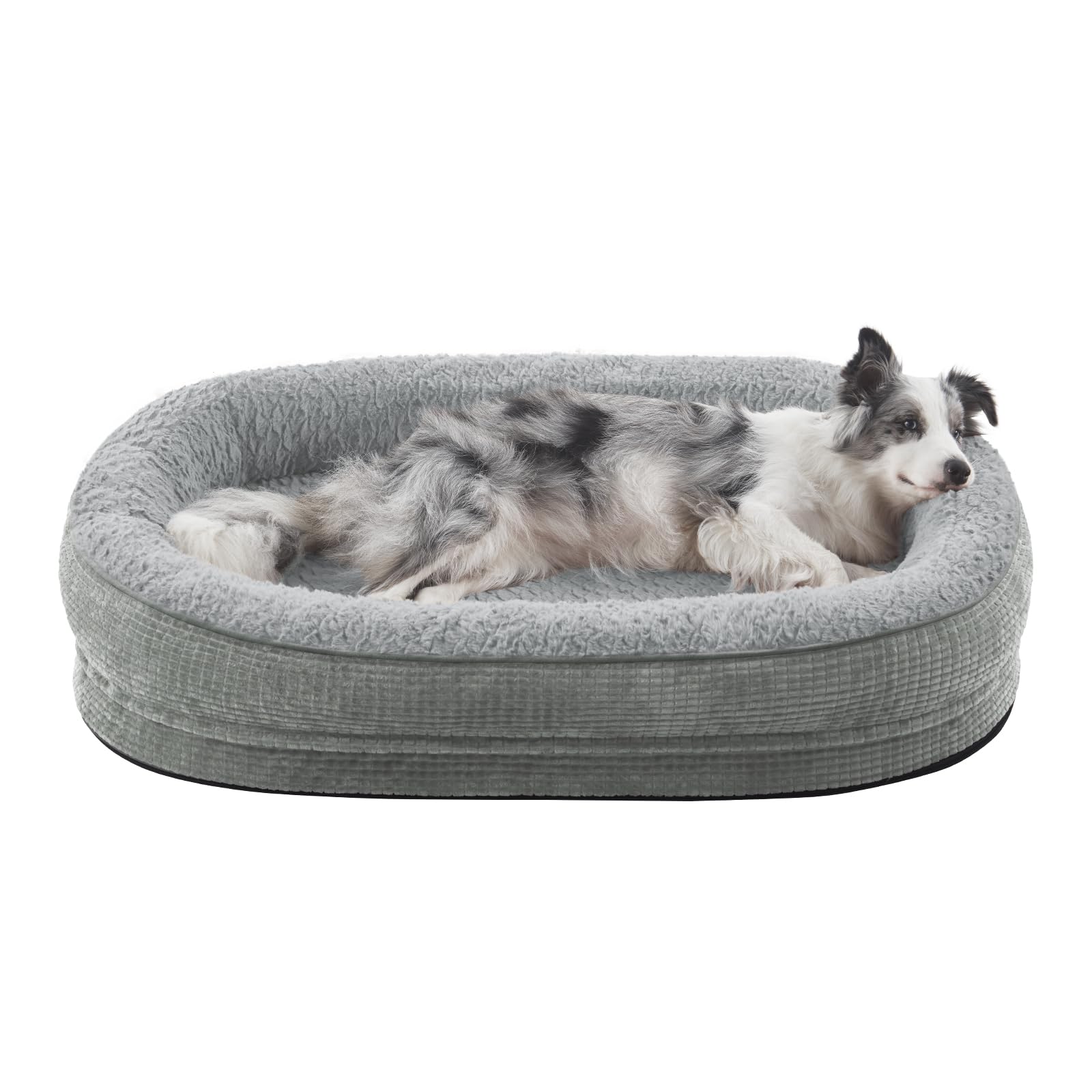 JOEJOY cama ortopédica con espuma memoria tipo huevo para perros grandes y descanso cómodo