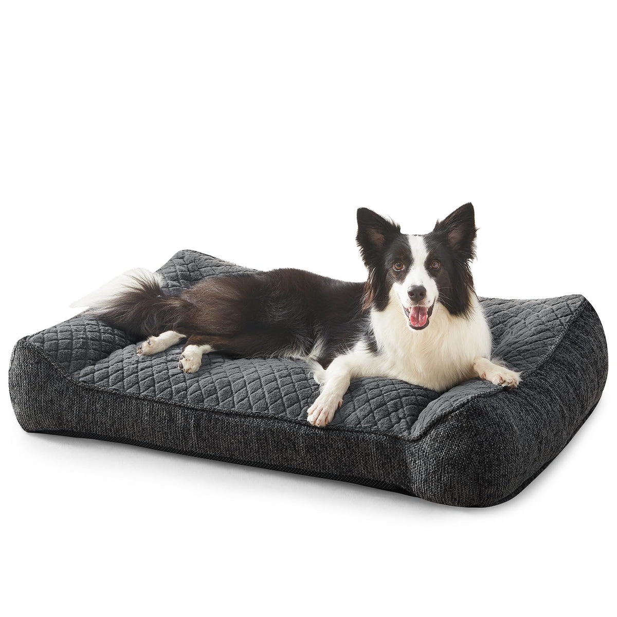 Cama ortopédica JOEJOY XL para perros grandes en gris, 38x28.