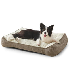 Cama JOEJOY XL ortopédica con superficie de piel de conejo para descanso cómodo.