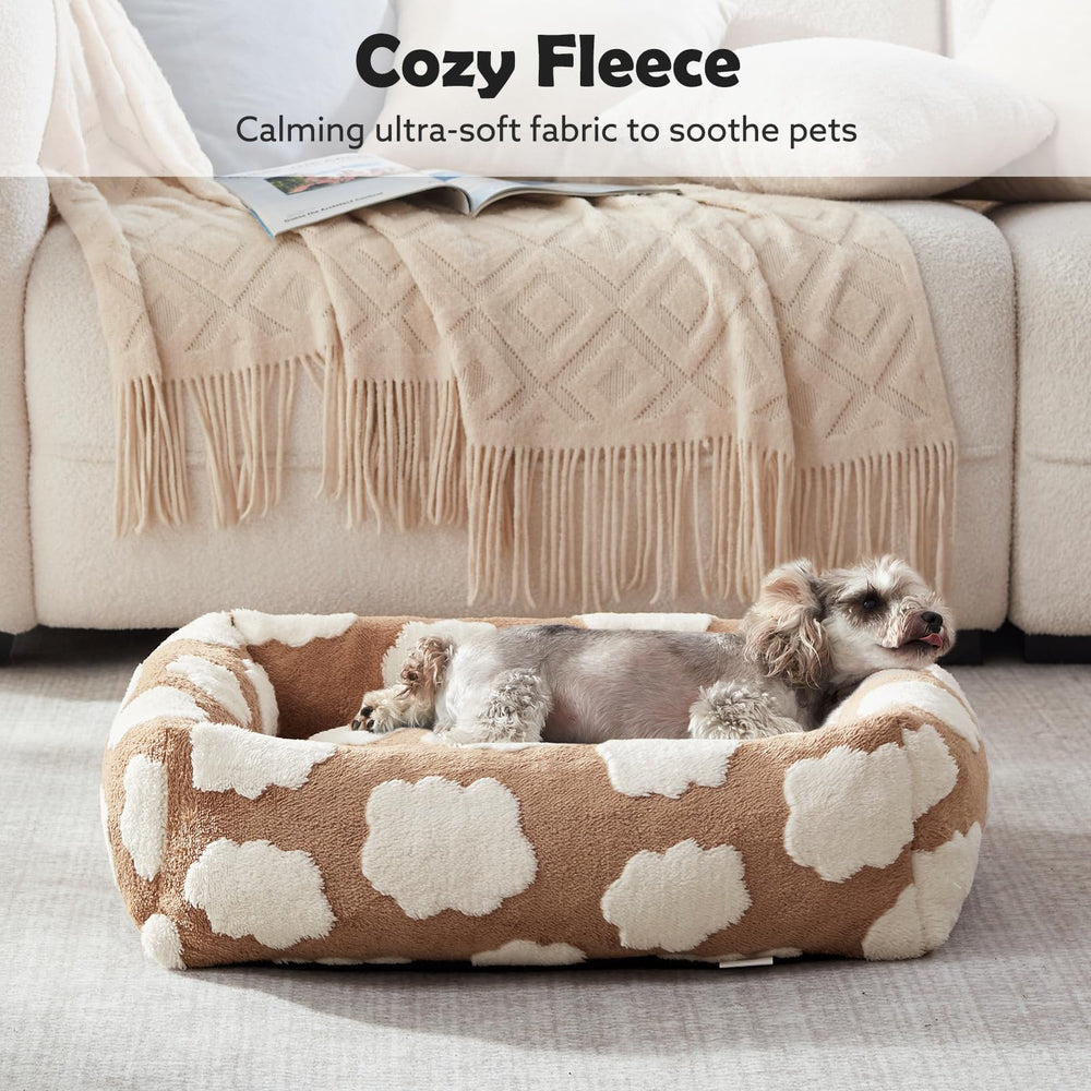 Cama JOEJOY: funda removible con cremallera para limpieza rápida.