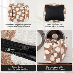 Cama JOEJOY con diseño patrón nube brinda estética suave y acogedora.