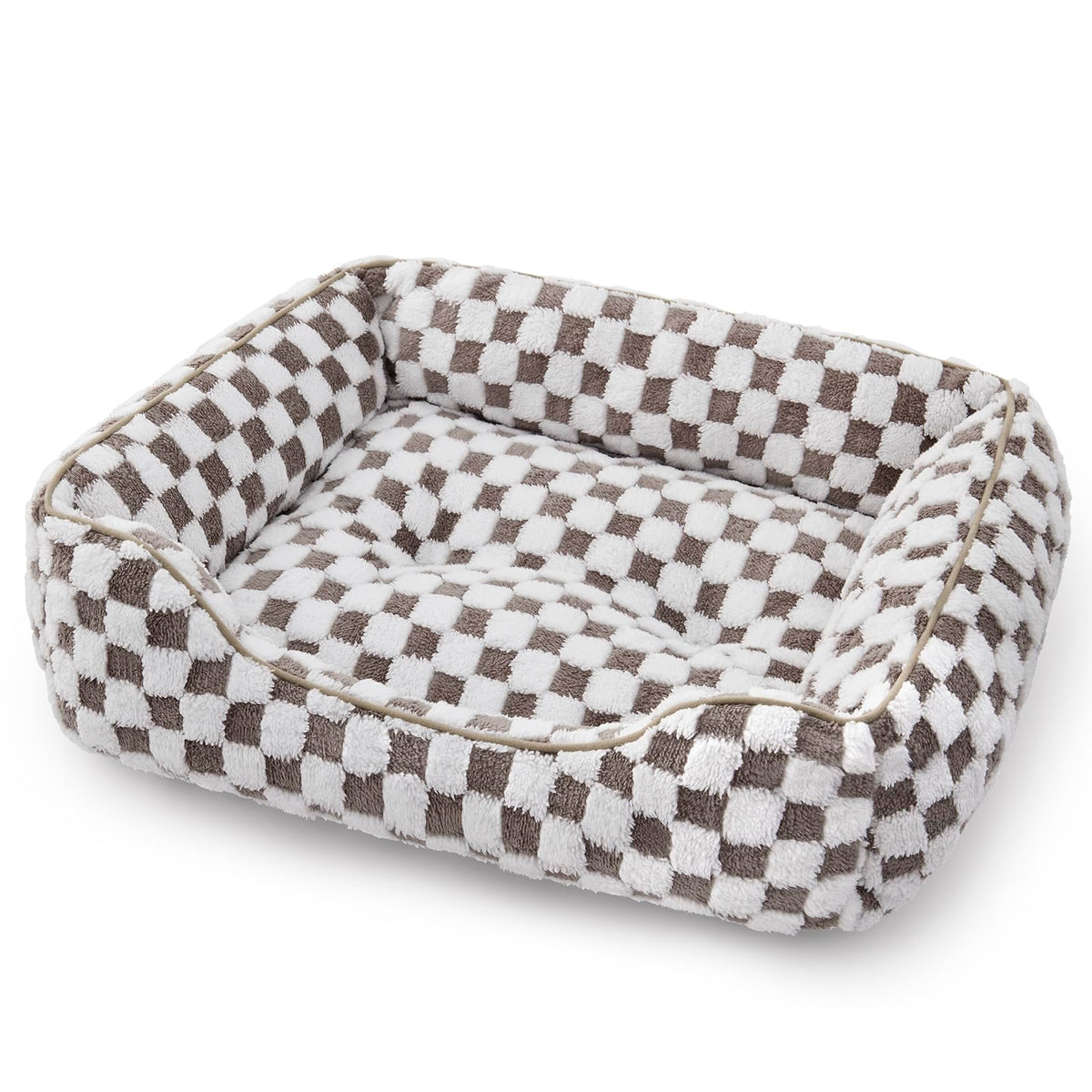 JOEJOY cama para perros con tejido jacquard suave y estilo moderno.