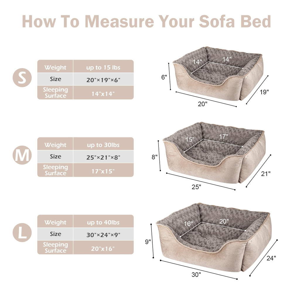 Cama JOEJOY disponible en tallas múltiples para diferentes razas