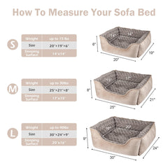 Cama JOEJOY disponible en tallas múltiples para diferentes razas