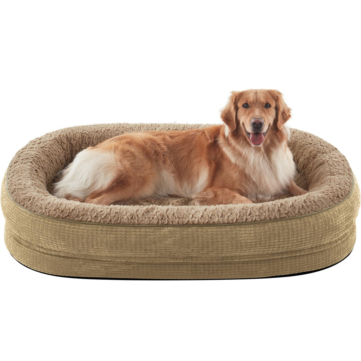 joejoy cama ortopedica para perro con espuma de panales ofrece soporte cómodo y estable.
