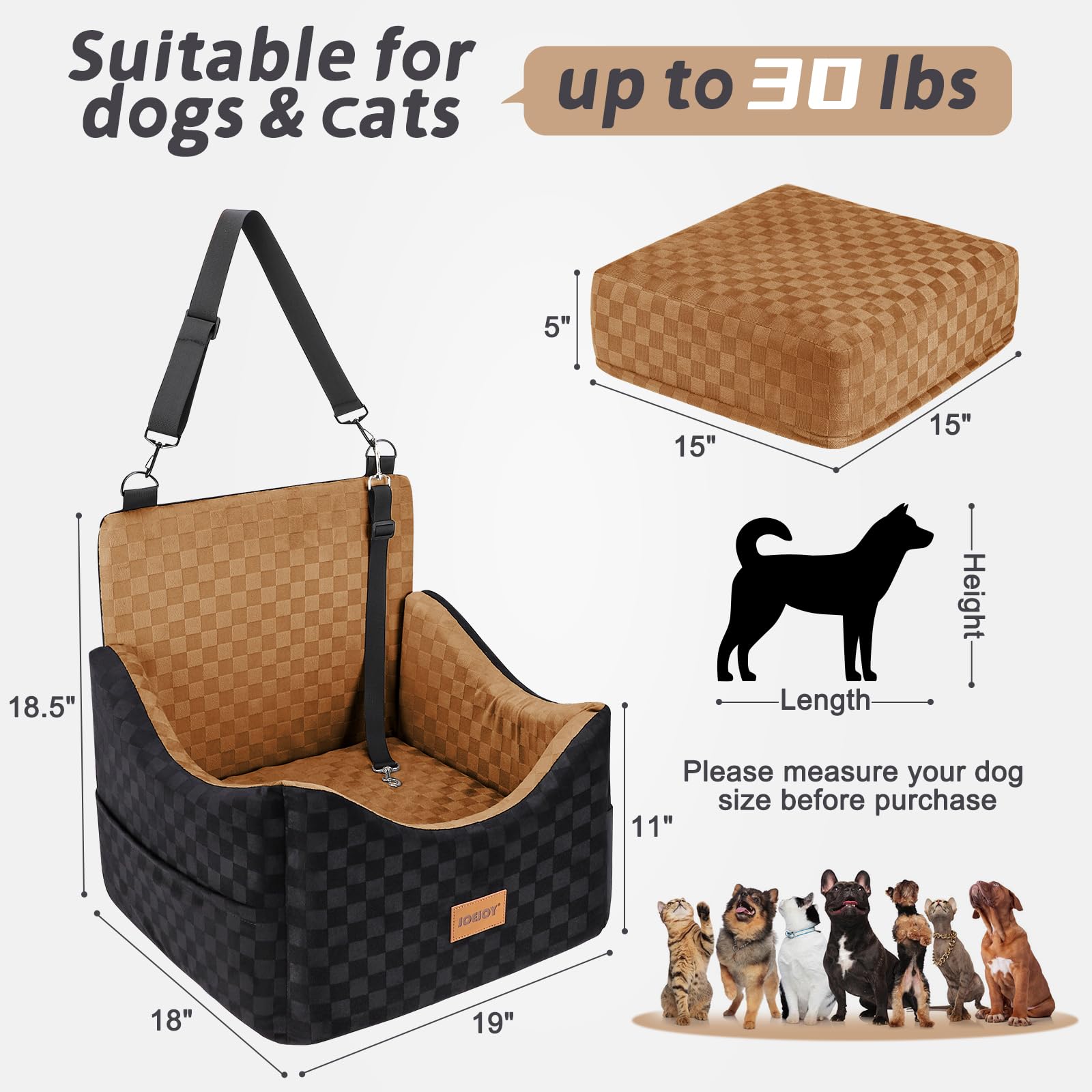 JOEJOY funda desmontable y lavable para limpieza fácil