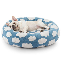 Cama donut JOEJOY para perro pequeño, suave y cómoda para descansar.