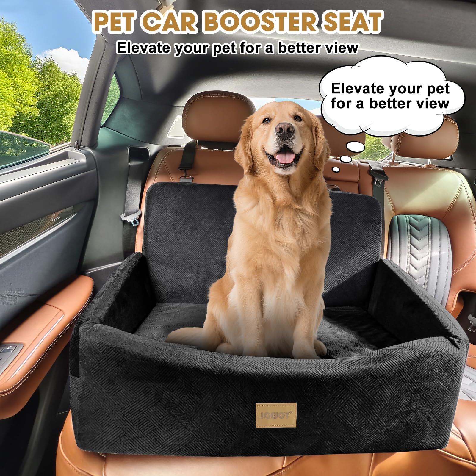 Asiento para perros grandes de 30x19x14 pulgadas para perros medianos.