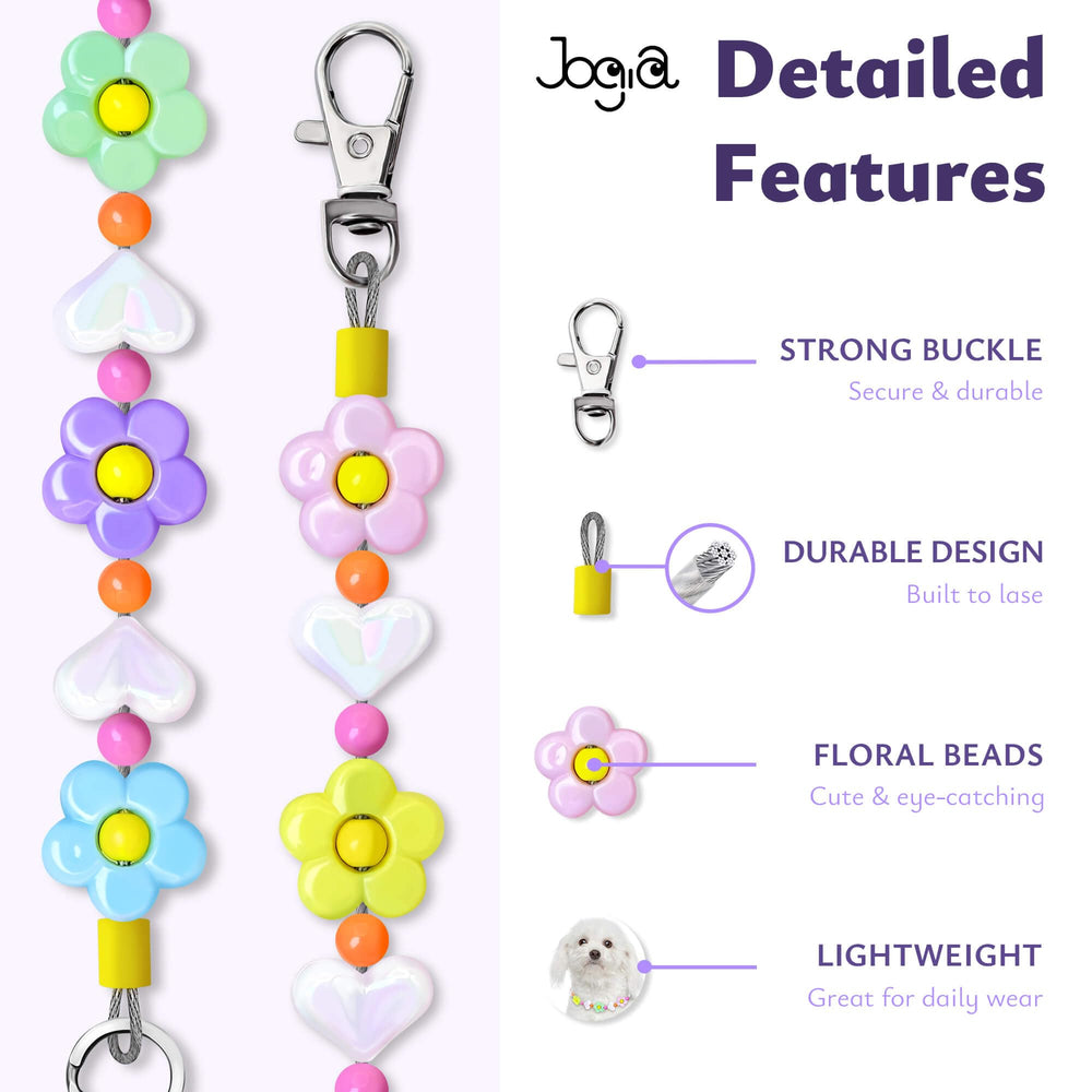 JOGIA collar floral con caja elegante: regalo para amantes de mascotas.