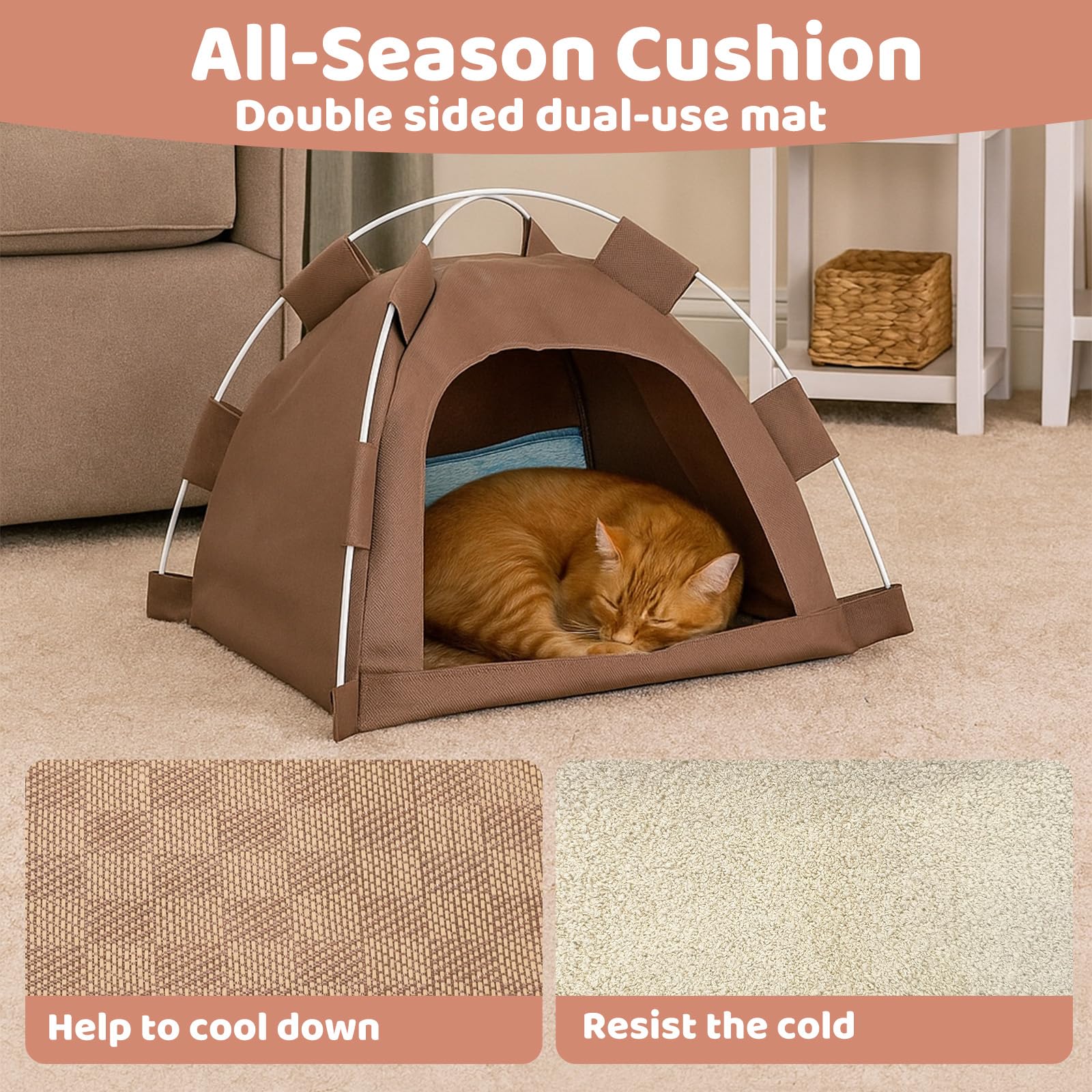 JOH Cat Tent House, uso interior y exterior ligero.