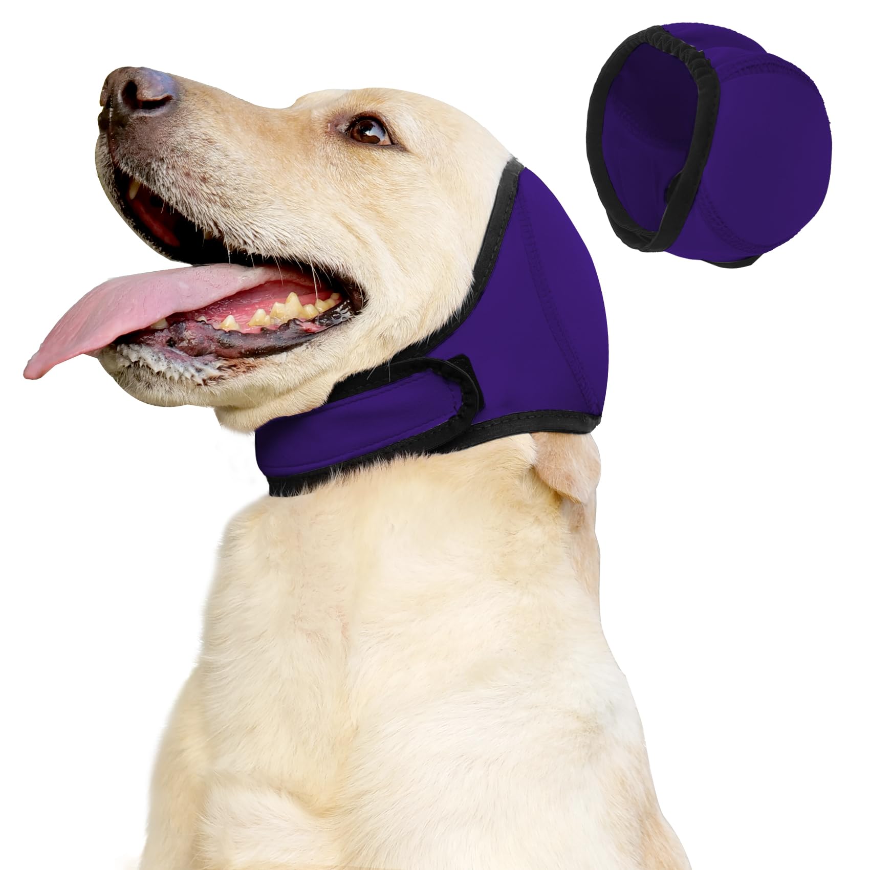 JOHNBOLIN protector orejas perro impermeable para paseos y baño tranquilo