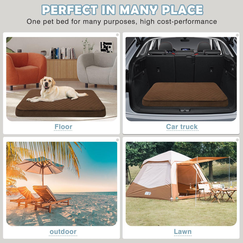JoicyCo cama perro grande: descanso cómodo para dormir plácidamente.