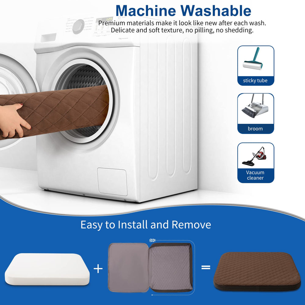 JoicyCo cama perro grande: funda removible para lavado fácil.