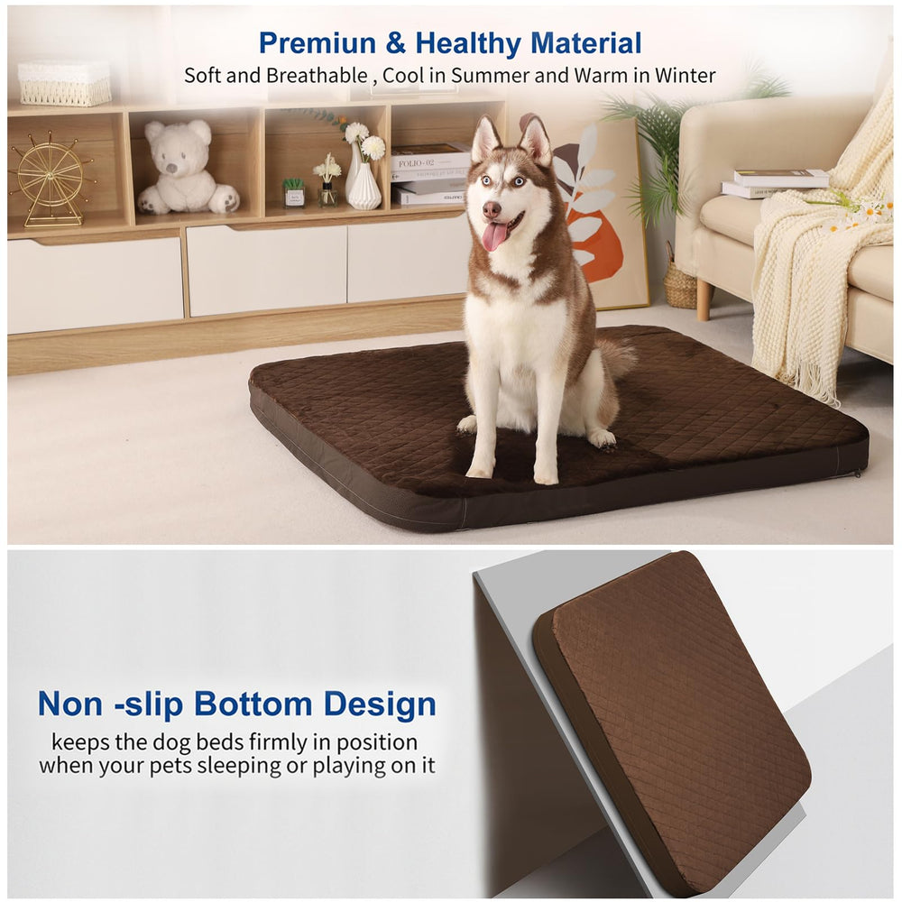 JoicyCo cama perro grande: espuma de alta densidad con rebote.