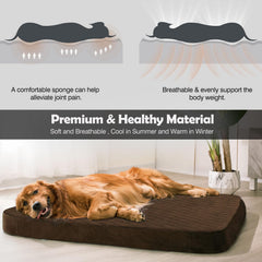 JoicyCo cama perro grande: funda lavable para limpieza rápida.