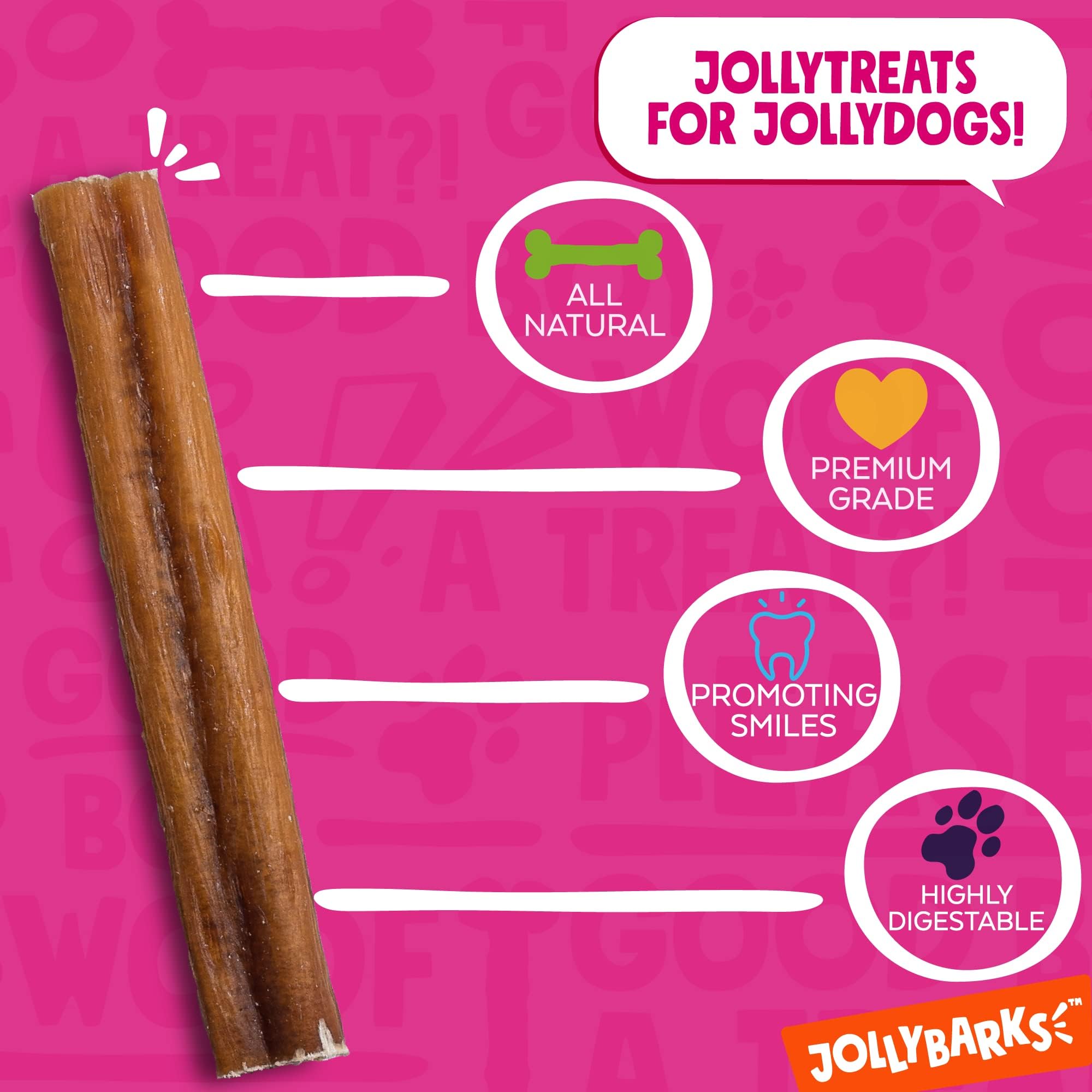 Jolly Barks palitos con textura áspera que favorece la limpieza dental básica.
