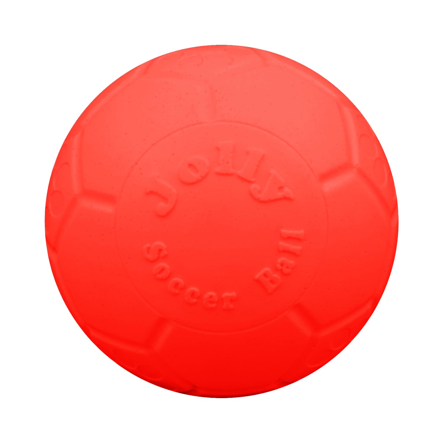 Bola Jolly Pets de fútbol grande flotante naranja, ideal para juegos en agua