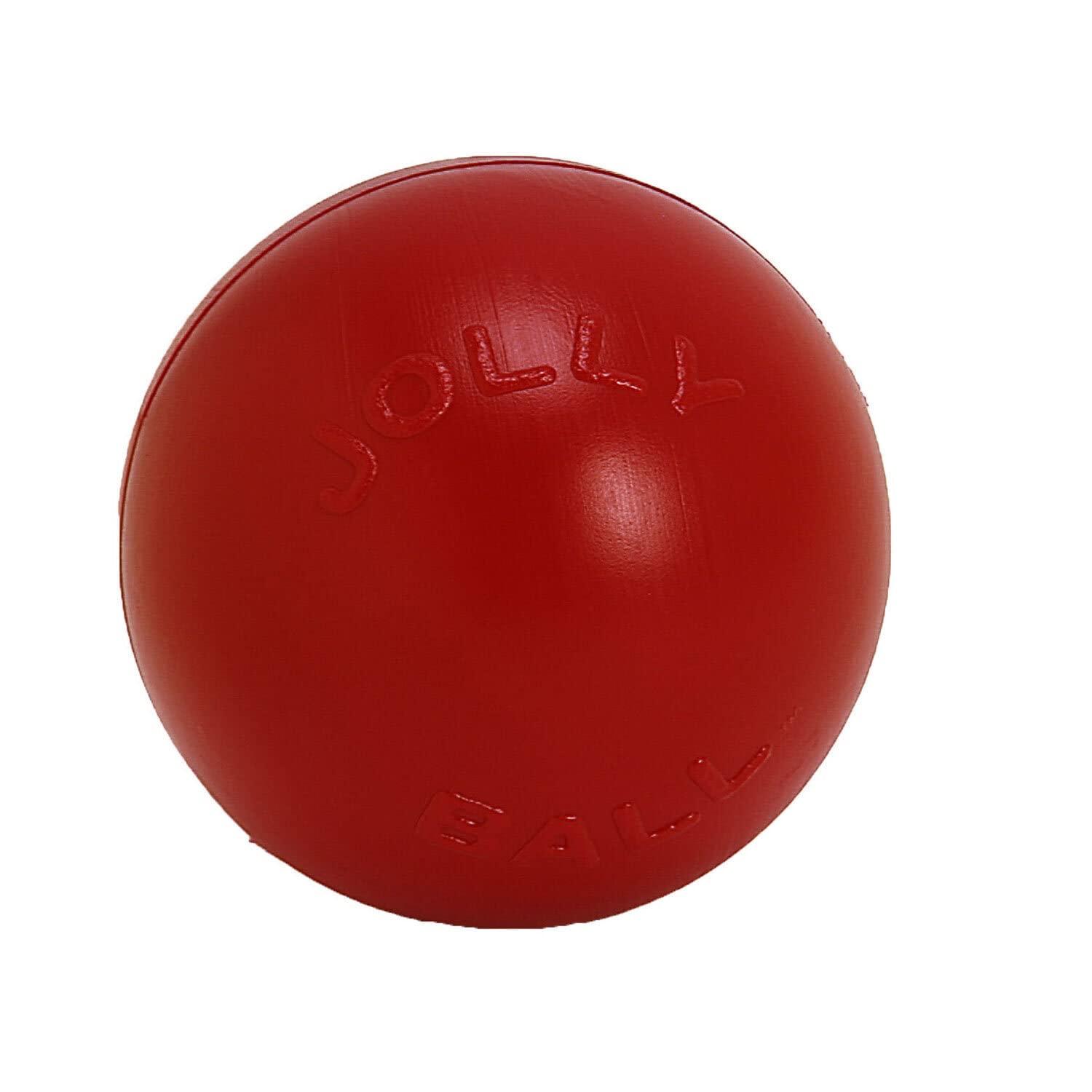 Pelota Push-N-Play de Jolly Pets resistente para perros energéticos.