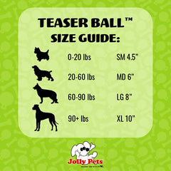 Jolly Pets Teaser Ball exterior fácil de agarrar para tu perro