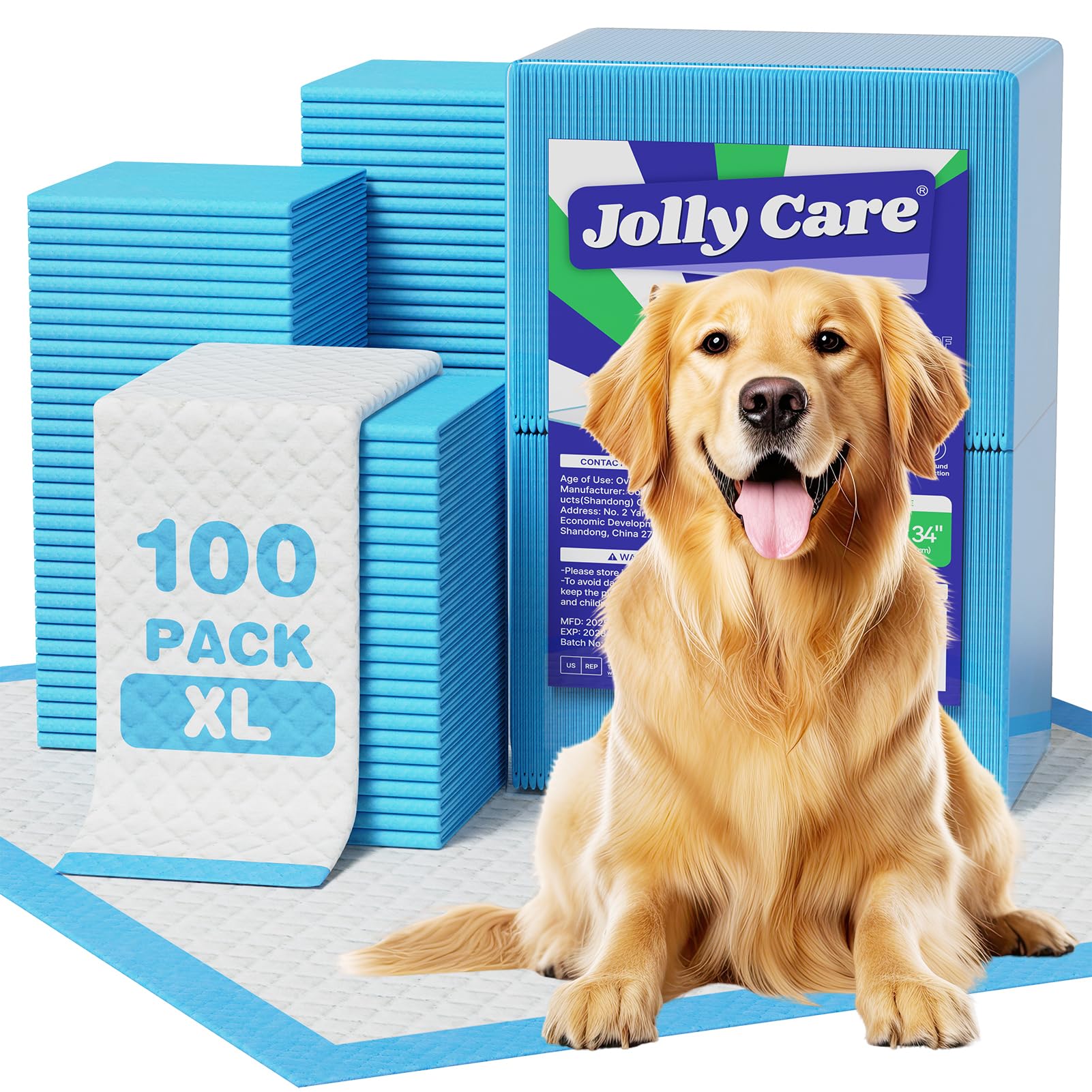 Jolly Care almohadillas de entrenamiento para perro XL 28x34, ideales para cachorros