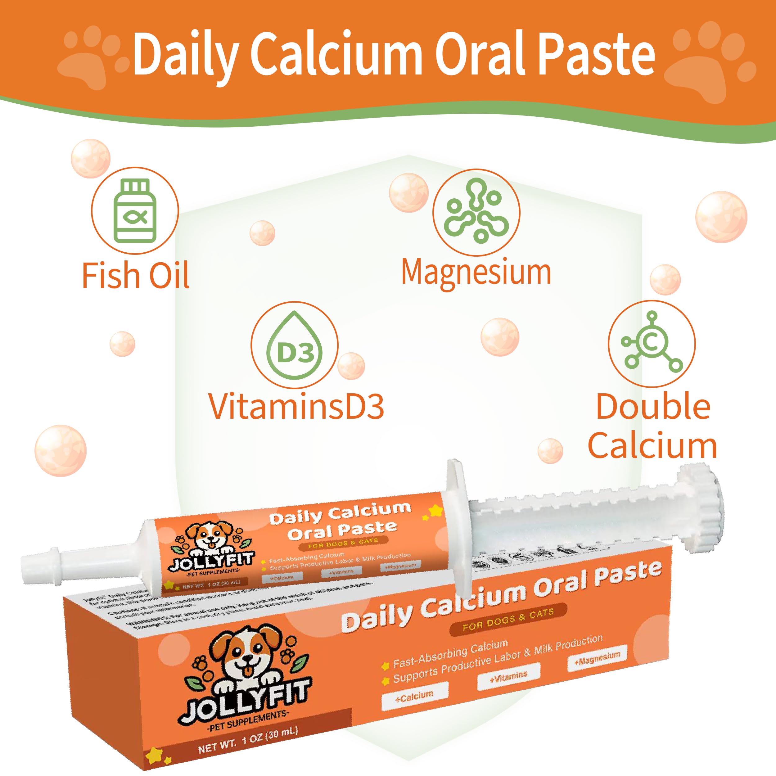 Calcio oral de Jollyfit para gatos en parto y lactancia