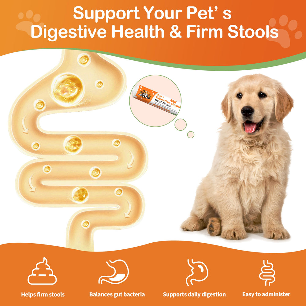 Jollyfit equilibrio intestinal para perros y gatos ante cambios de dieta y estrés.