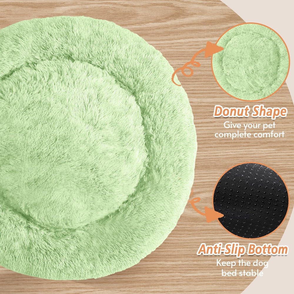 Cama dona con borde elevado para cabeza y cuello, marca JOLLYVOGUE.