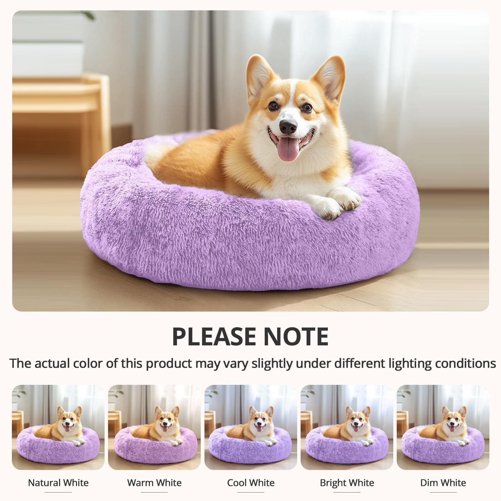 Cama dona para gatos y perros pequeños, refugio de 360 grados.