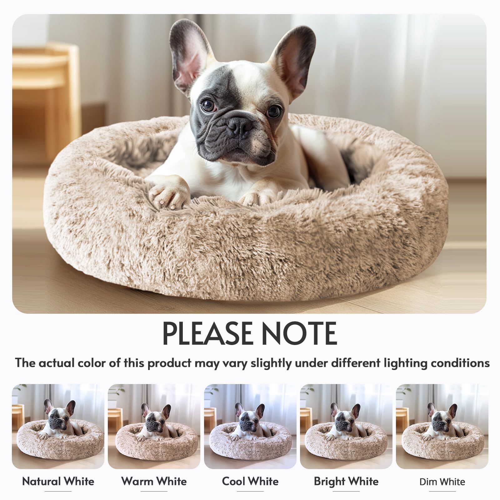 Dispositivo anti-ansiedad: diseño donut que envuelve y tranquiliza a tu mascota.