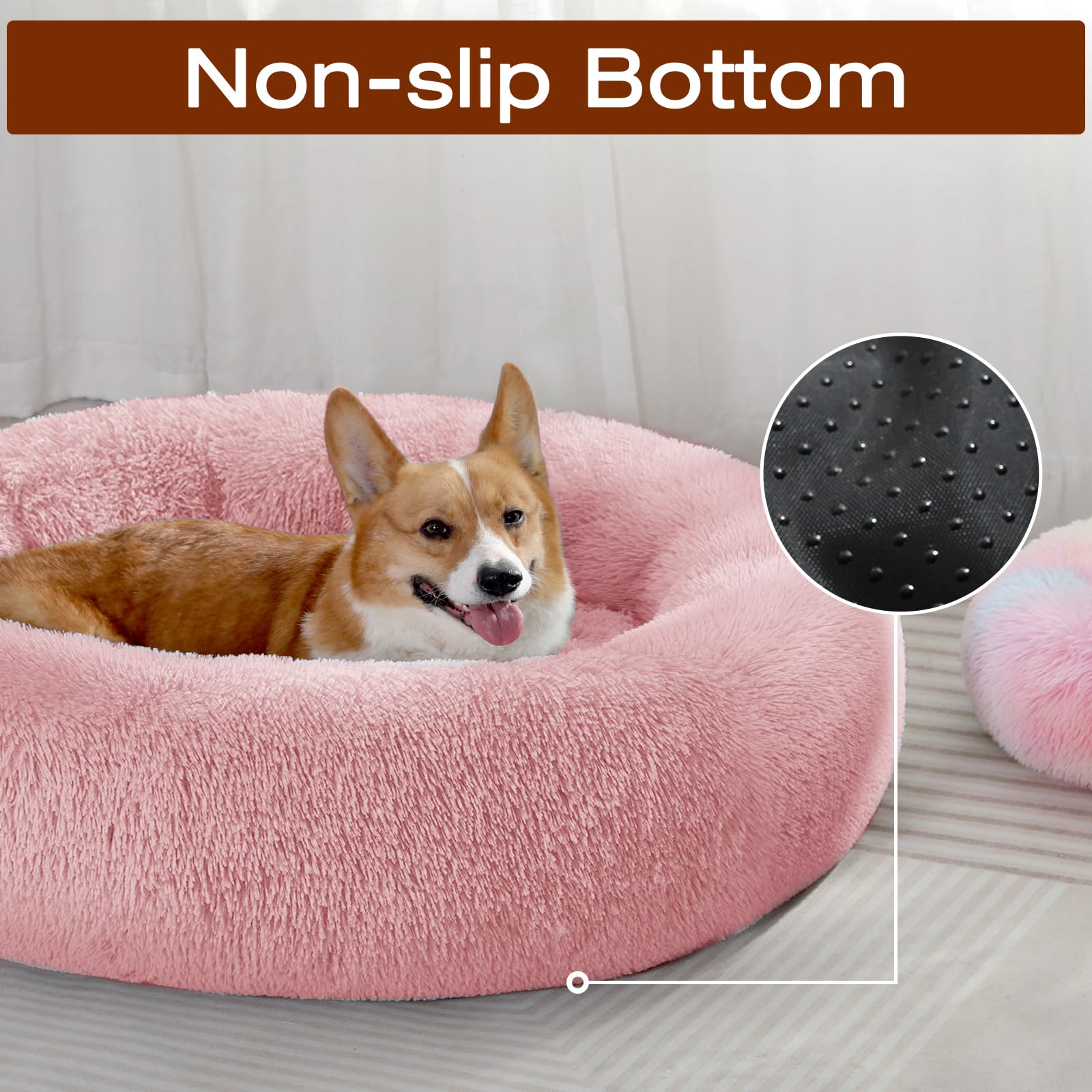Cama JOLLYVOGUE con borde protector para refugio y comodidad.
