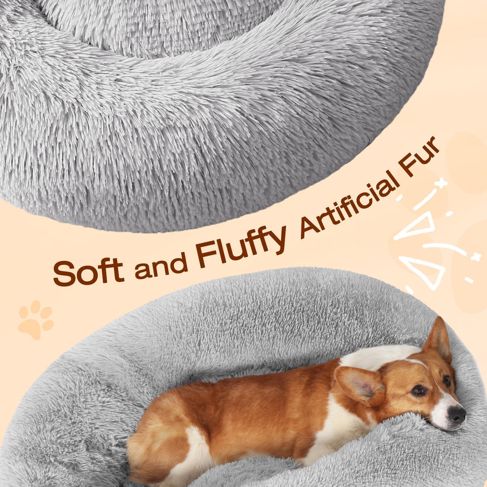 Base antideslizante de la cama JOLLYVOGUE mantiene estable a tu mascota durante siestas.