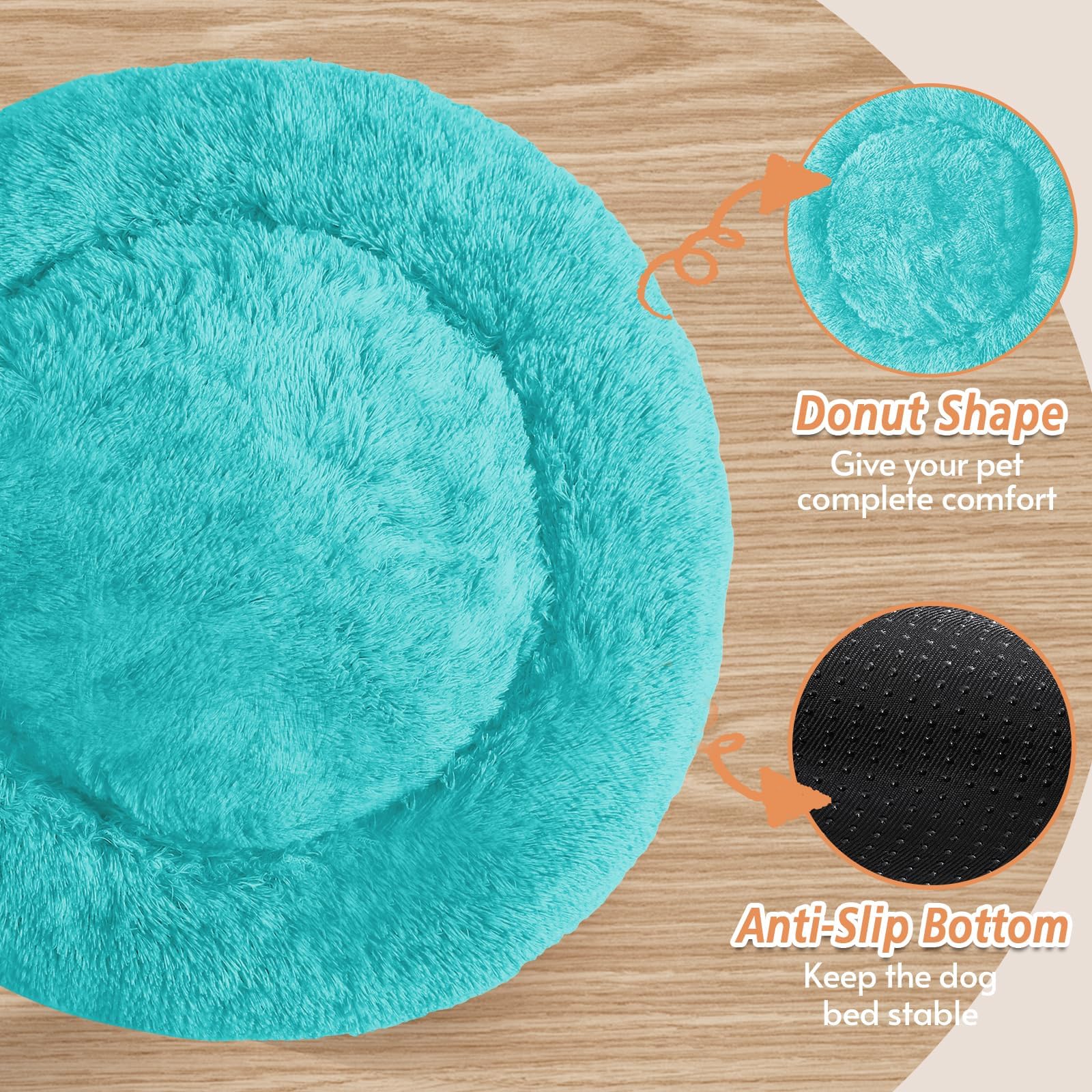 Cama para perros JOLLYVOGUE, base antideslizante para estabilidad en el suelo