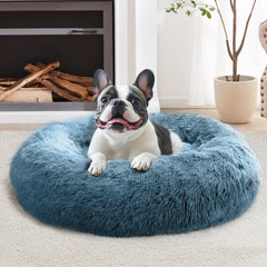 Cama para perros JOLLYVOGUE frente, confort envolvente para descanso seguro.